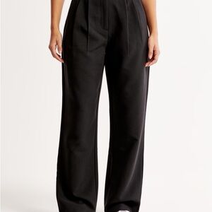 Abercrombie & Fitch Curve Love Sloane Tailored Wide Leg Pant